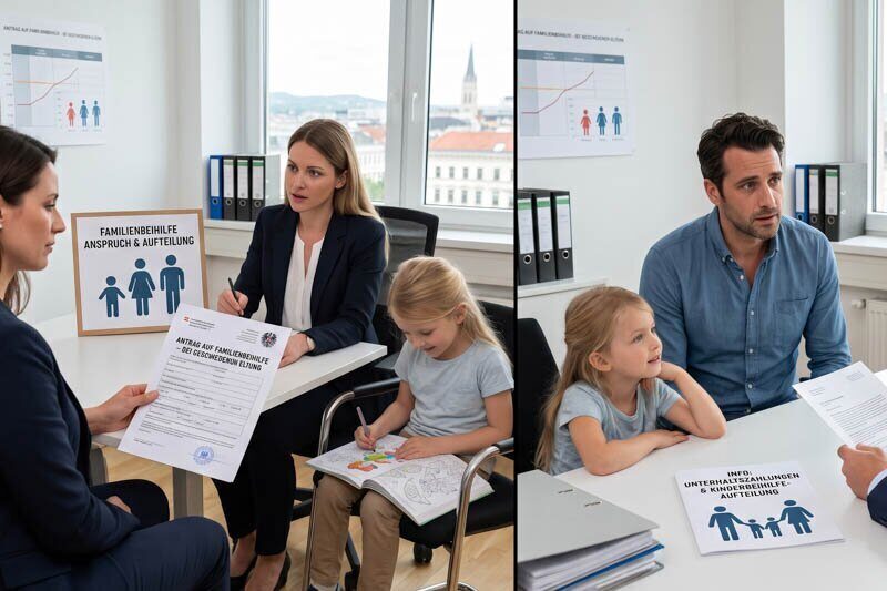 Anspruch auf Familienbeihilfe bei geschiedenen Eltern