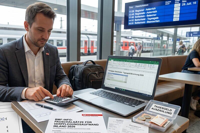 Tagesgelder auch bei eintägiger Reise ohne Nächtigung